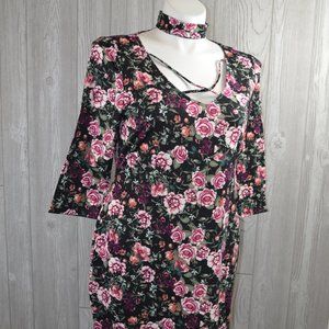 NWT No Comment Velour Dress 1X 2X 3X PLUS SIZE